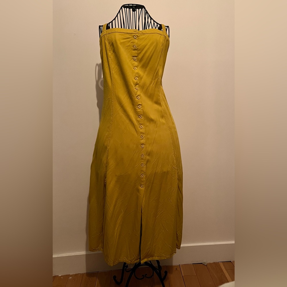 RVCA Midi Dress Mustard in Large (10-12) new